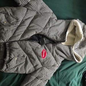 Black and white cropped jacket